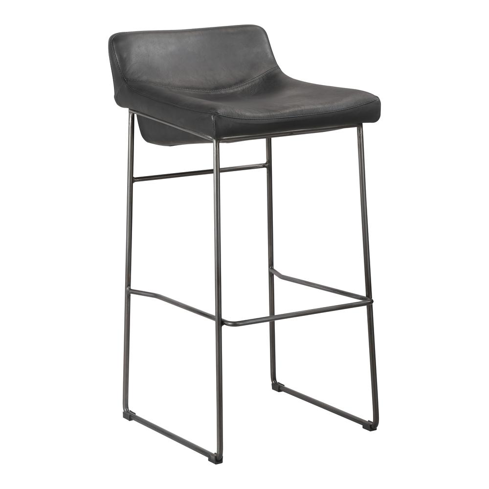 Starlet Bar Stool Black Set Of Two. Picture 2