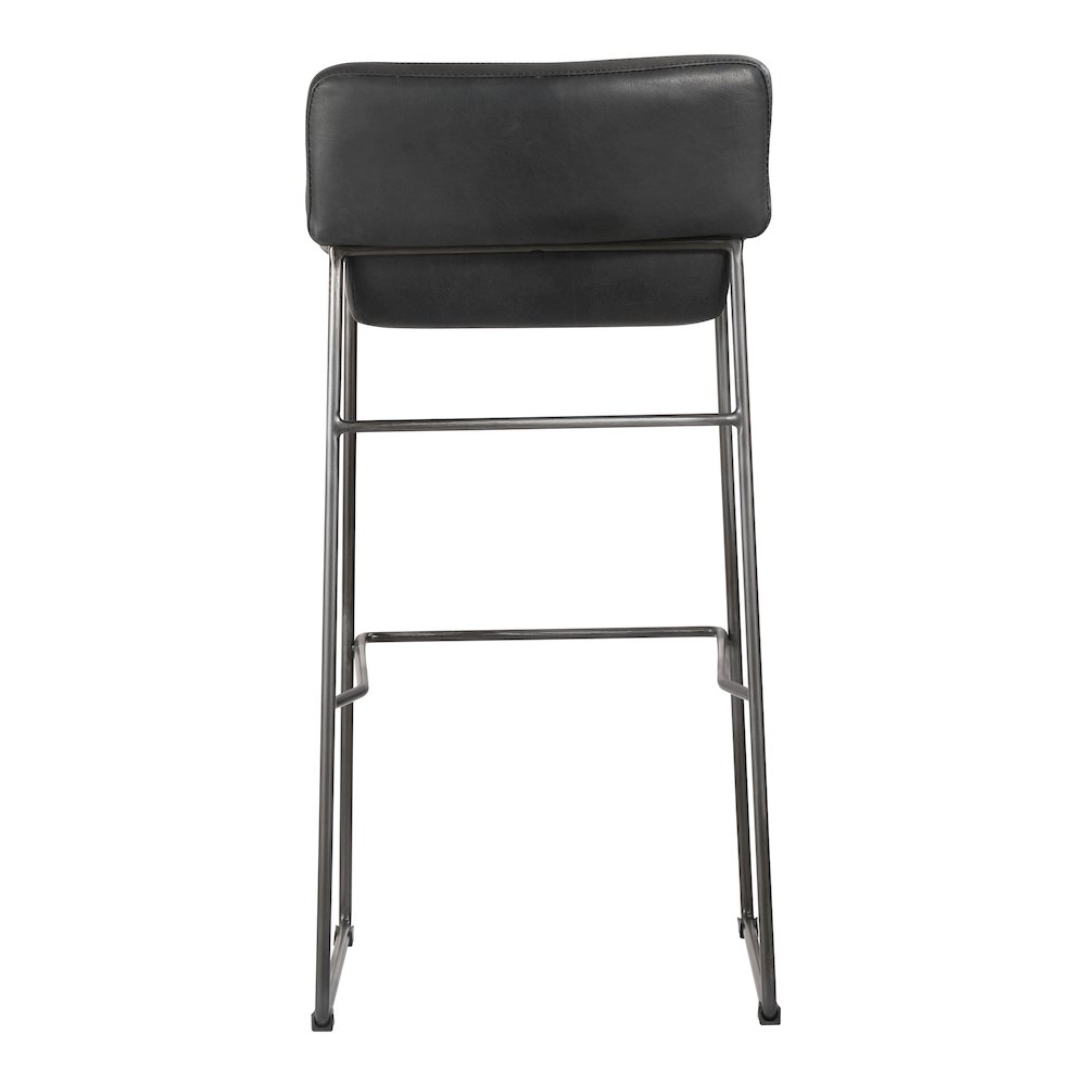 Starlet Bar Stool Black Set Of Two. Picture 4