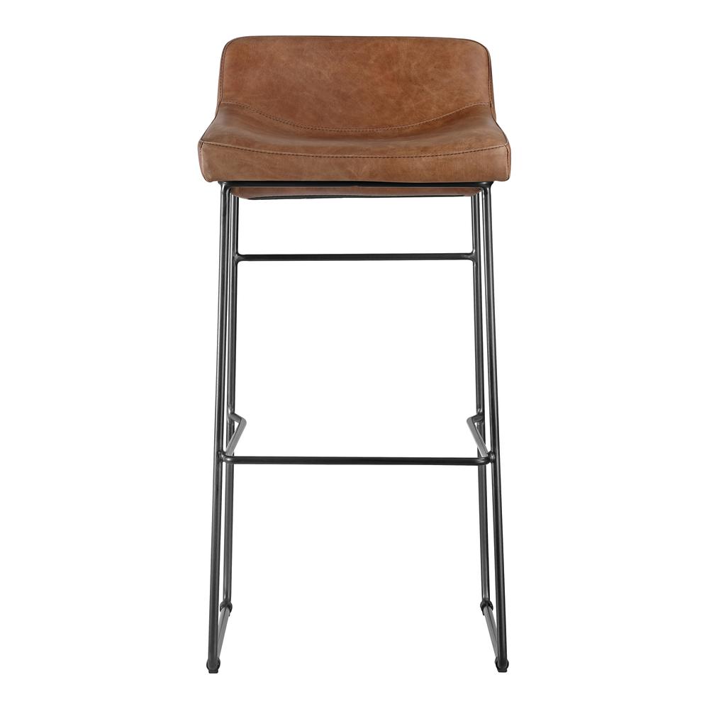 Starlet Barstool Open Road Brown Leather-Set Of Two. Picture 4