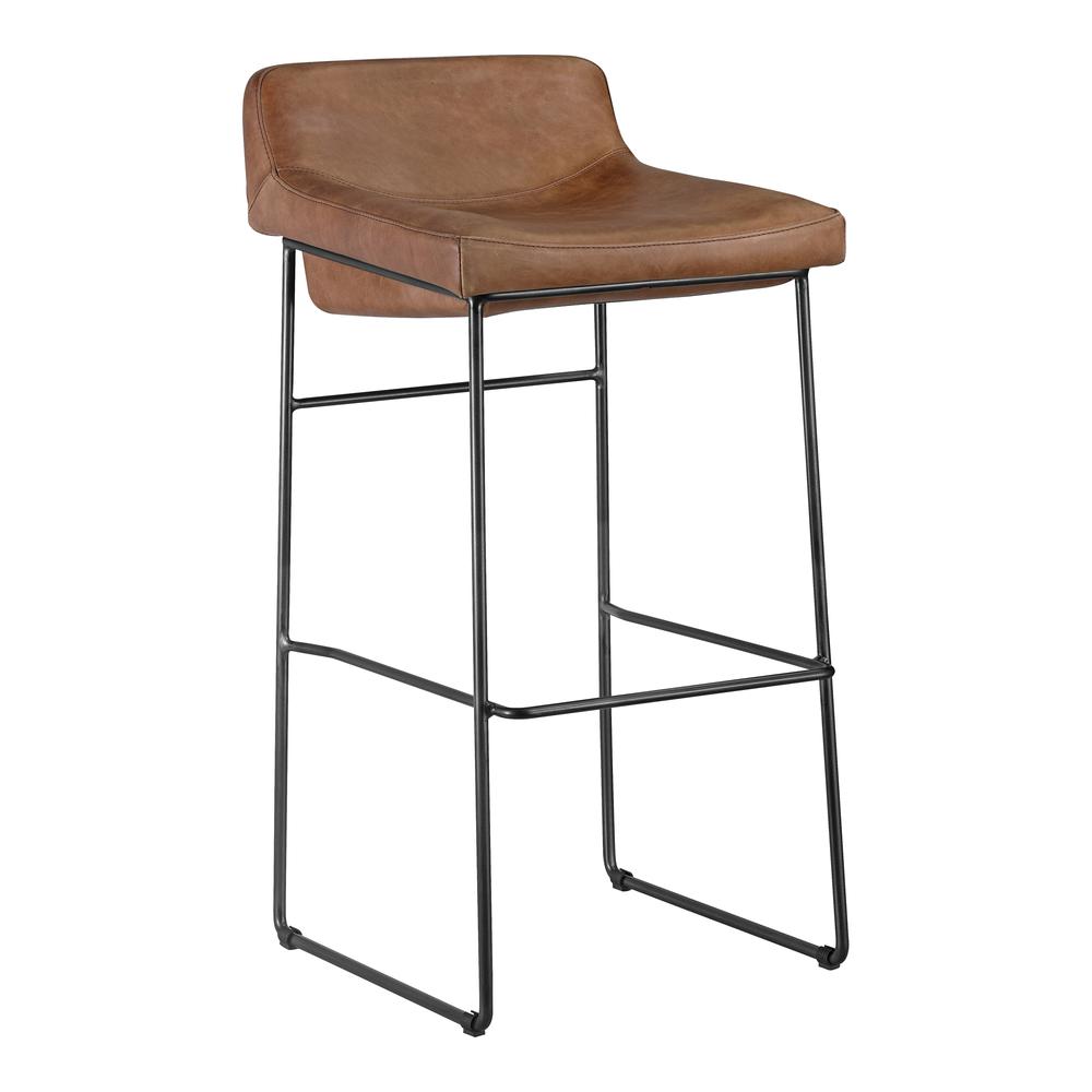 Starlet Barstool Open Road Brown Leather-Set Of Two. Picture 5