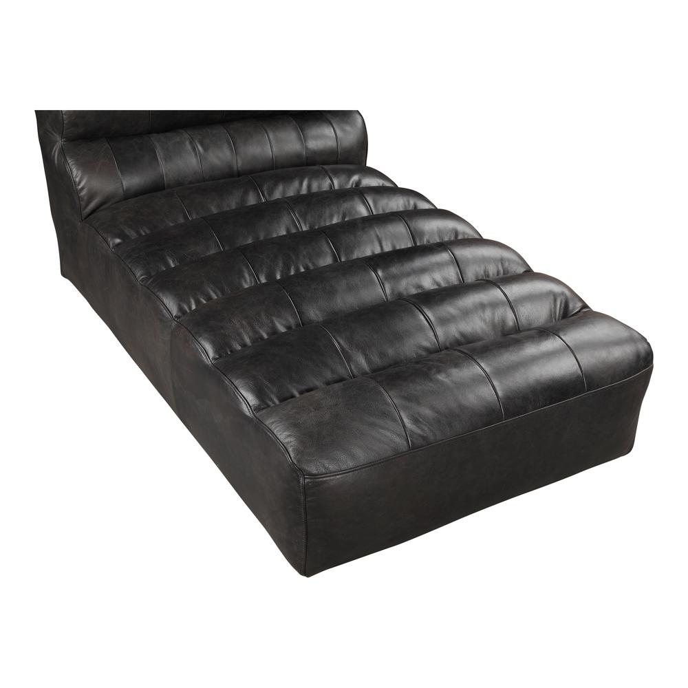 Ramsay Leather Chaise. Picture 1