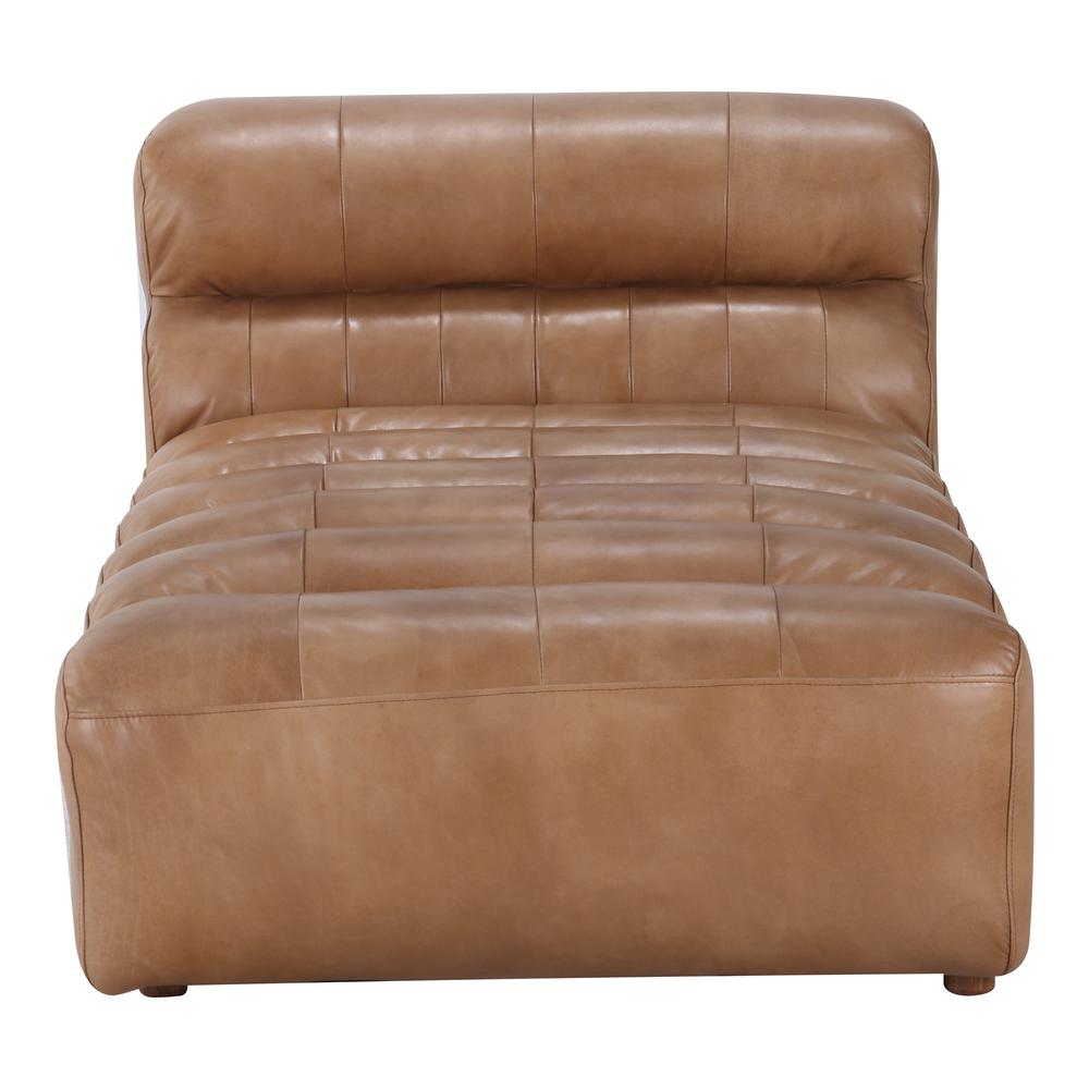Ramsay Leather Chaise. Picture 1