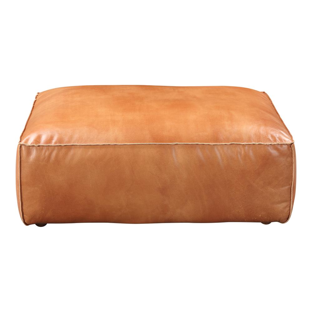 LUXE OTTOMAN TAN. Picture 1