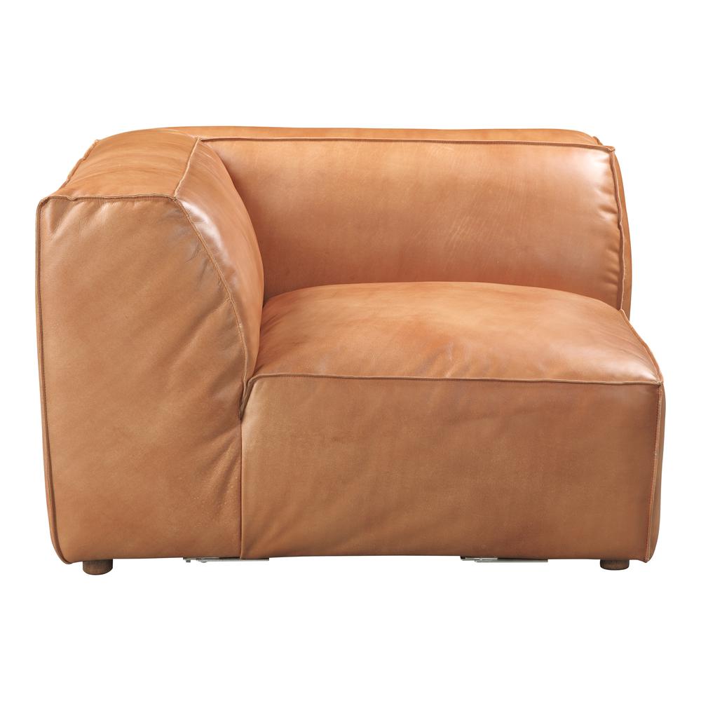 Luxe Corner Chair, Brown. The main picture.