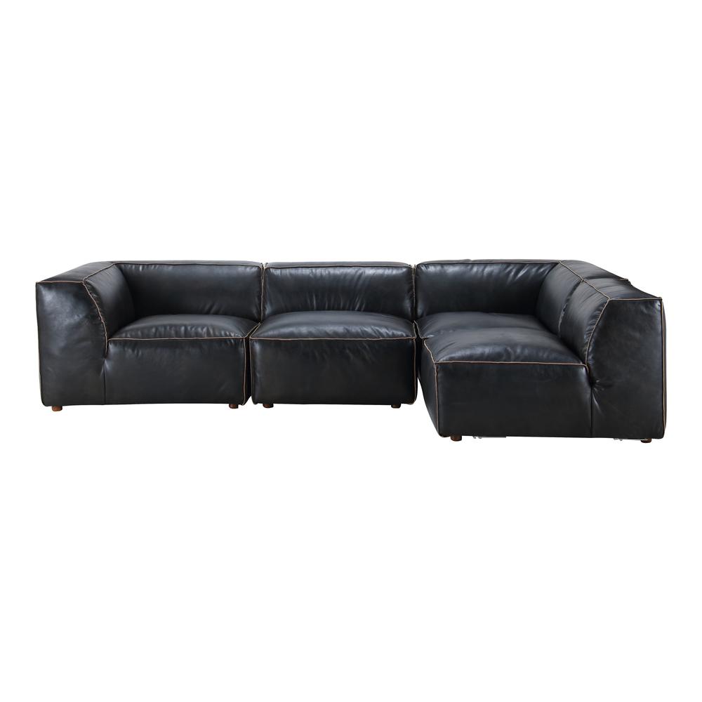 Luxe Signature Modular Sectional Antique Black. Picture 2