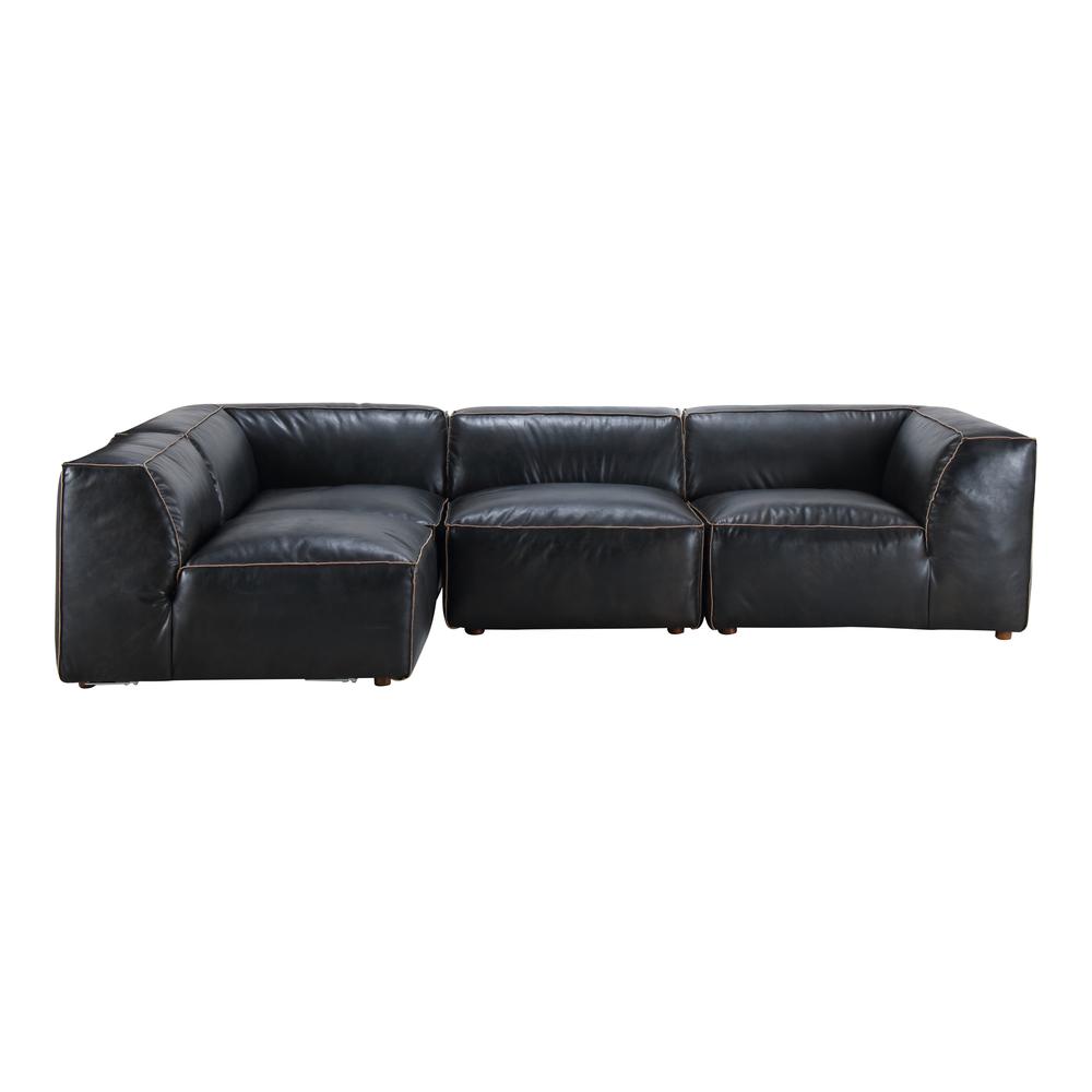 Luxe Signature Modular Sectional Antique Black. The main picture.