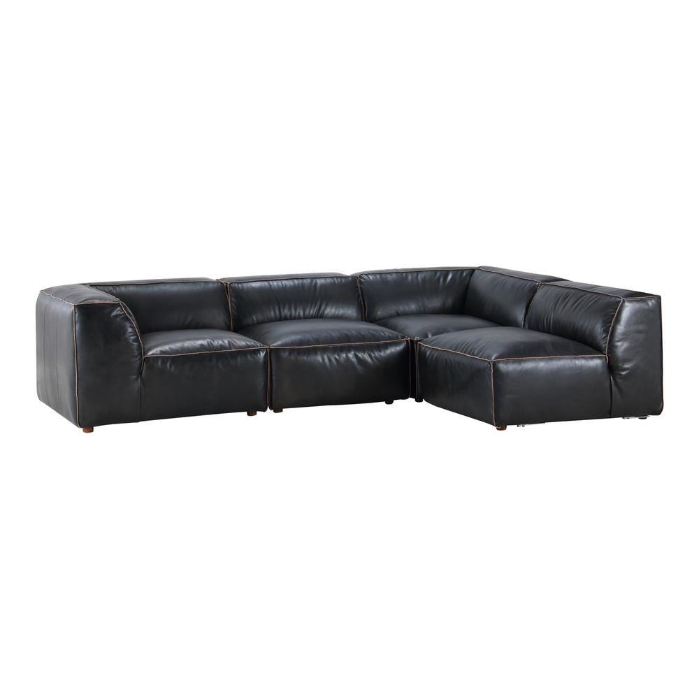 Luxe Signature Modular Sectional Antique Black. Picture 3