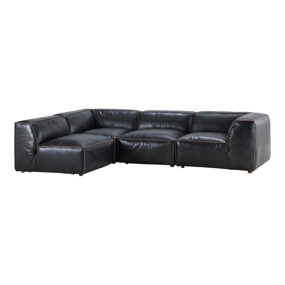 Luxe Signature Modular Sectional Antique Black. Picture 4