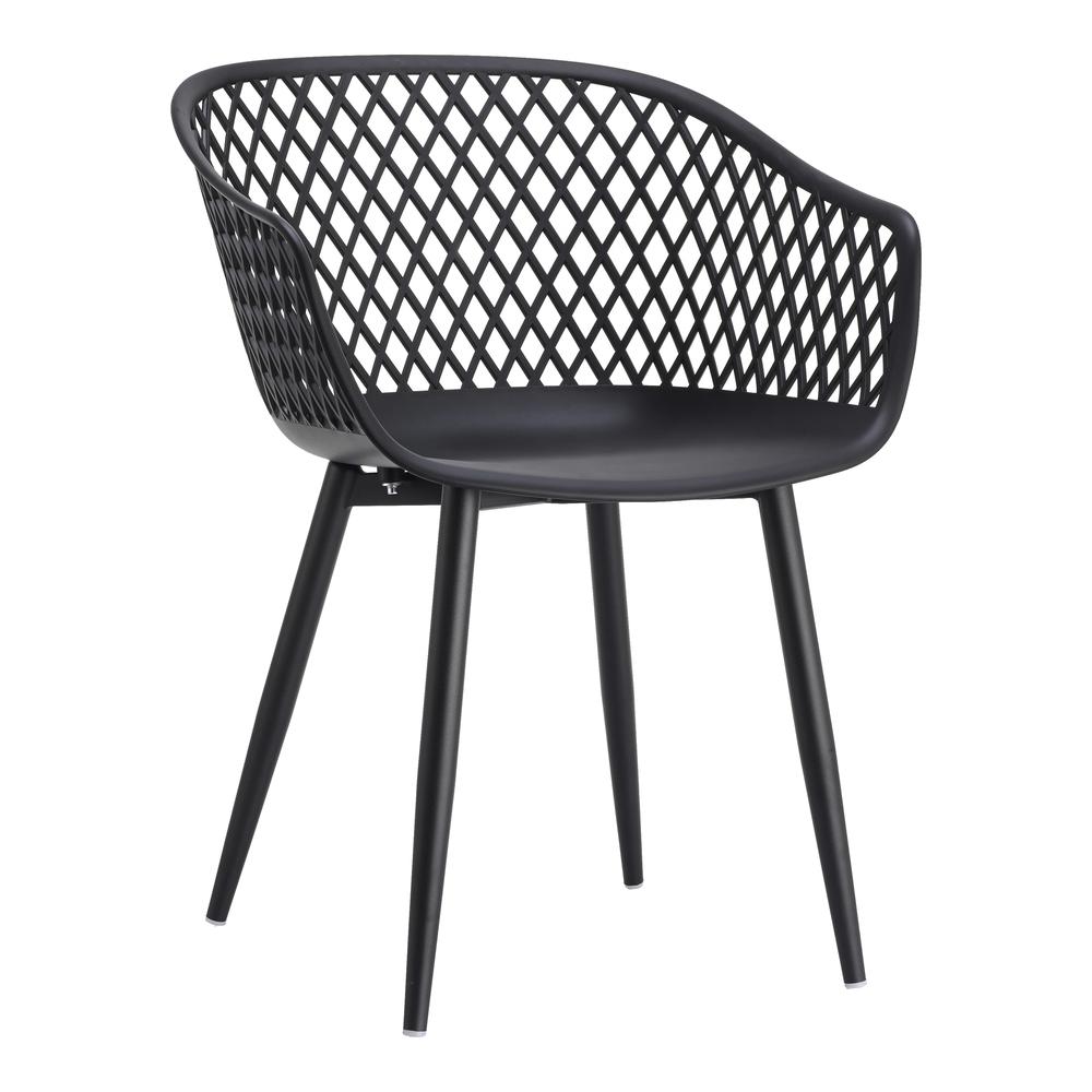 Piazza Outdoor Chair Black-Set Of Two. Picture 1