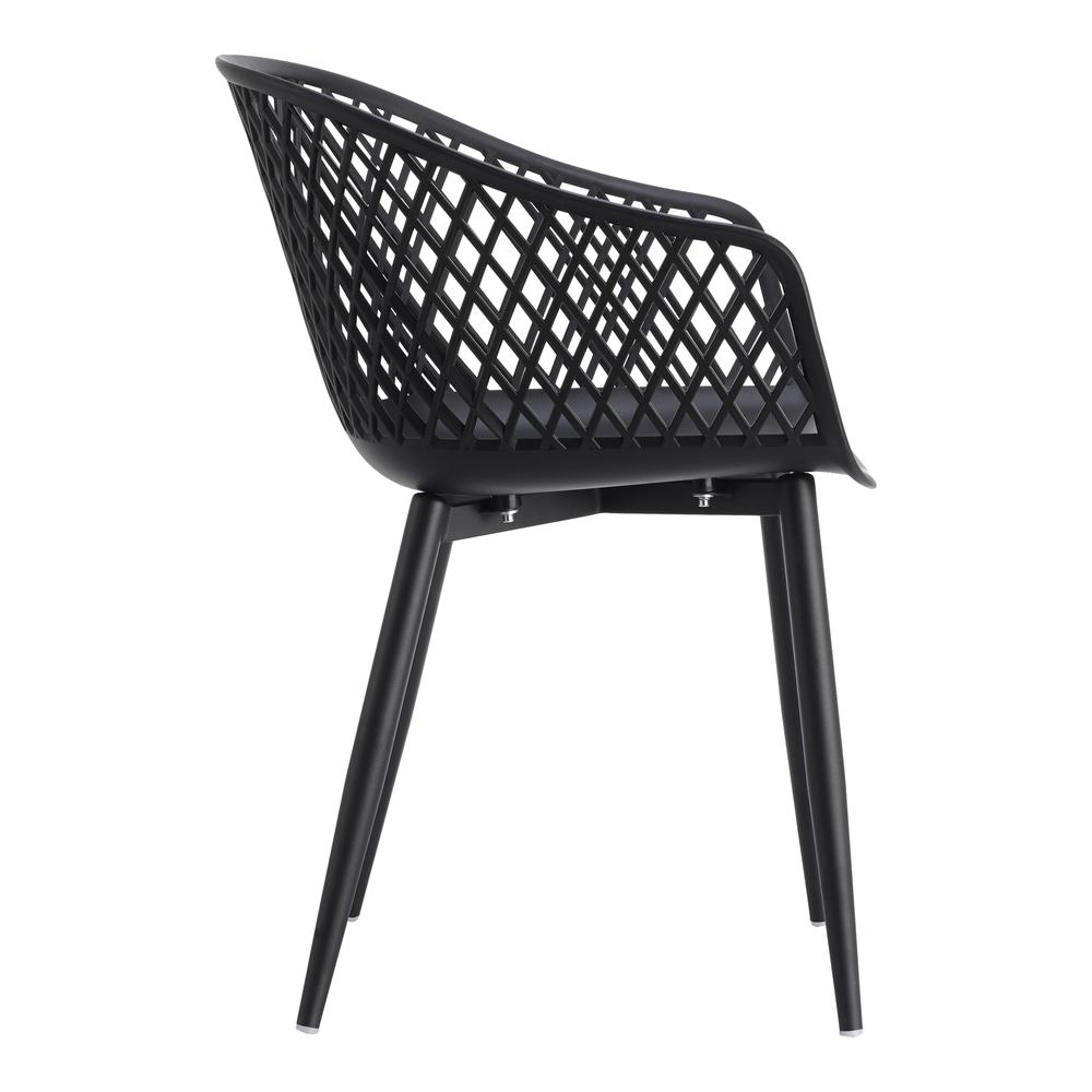 Piazza Outdoor Chair Black-Set Of Two. Picture 4