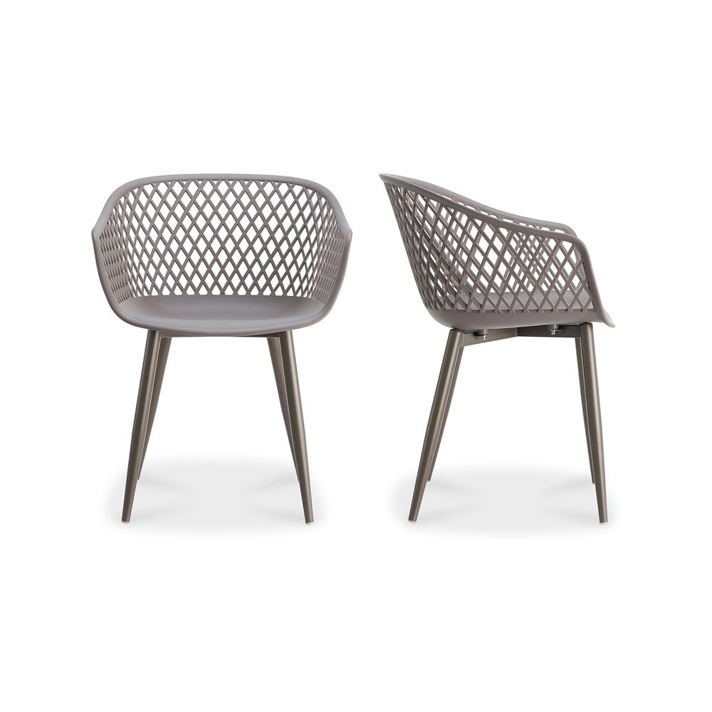 Piazza Outdoor Chair Grey-Set Of Two. Picture 1