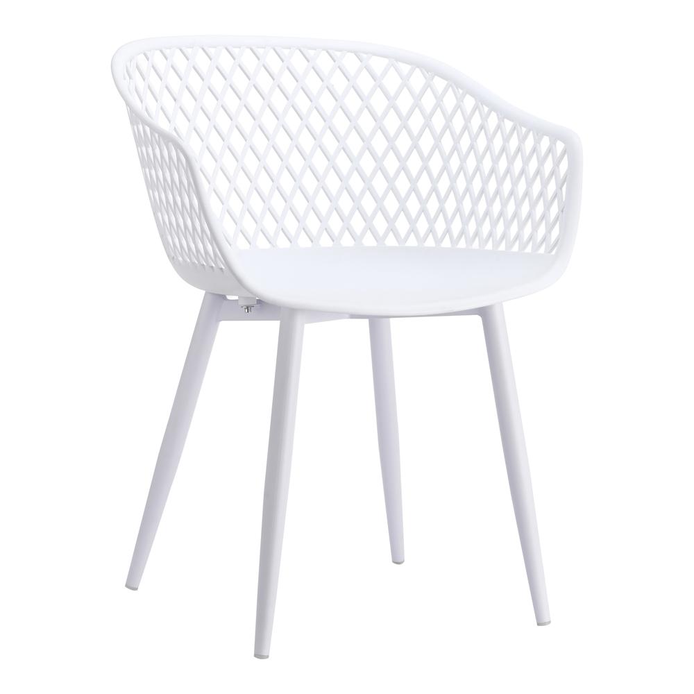 Piazza Outdoor Chair White-Set Of Two. Picture 2