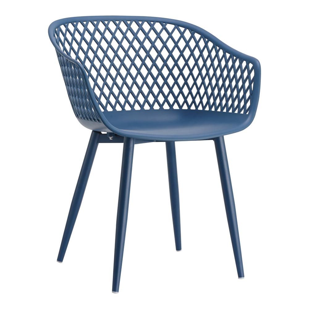 Piazza Outdoor Chair Blue-Set Of Two. Picture 5