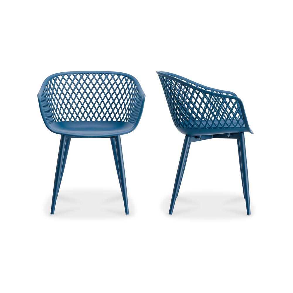 Piazza Outdoor Chair Blue-Set Of Two. Picture 1
