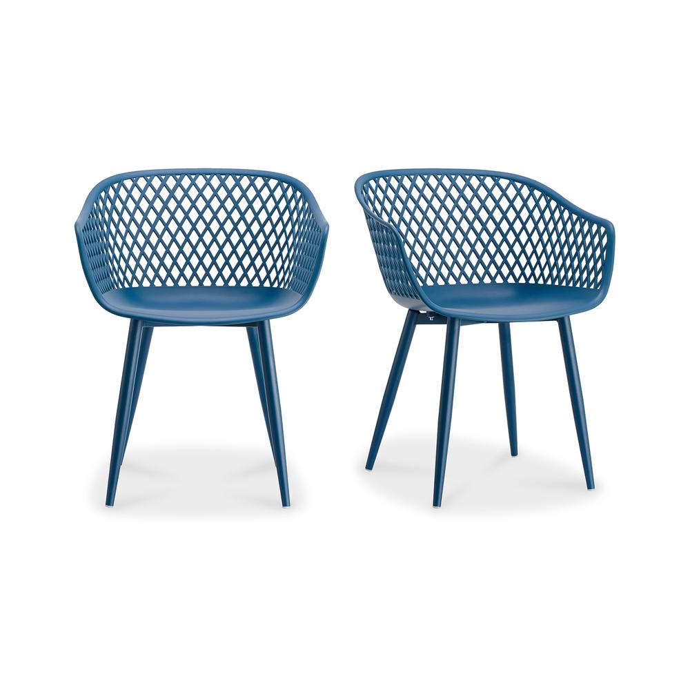 Piazza Outdoor Chair Blue-Set Of Two. Picture 2