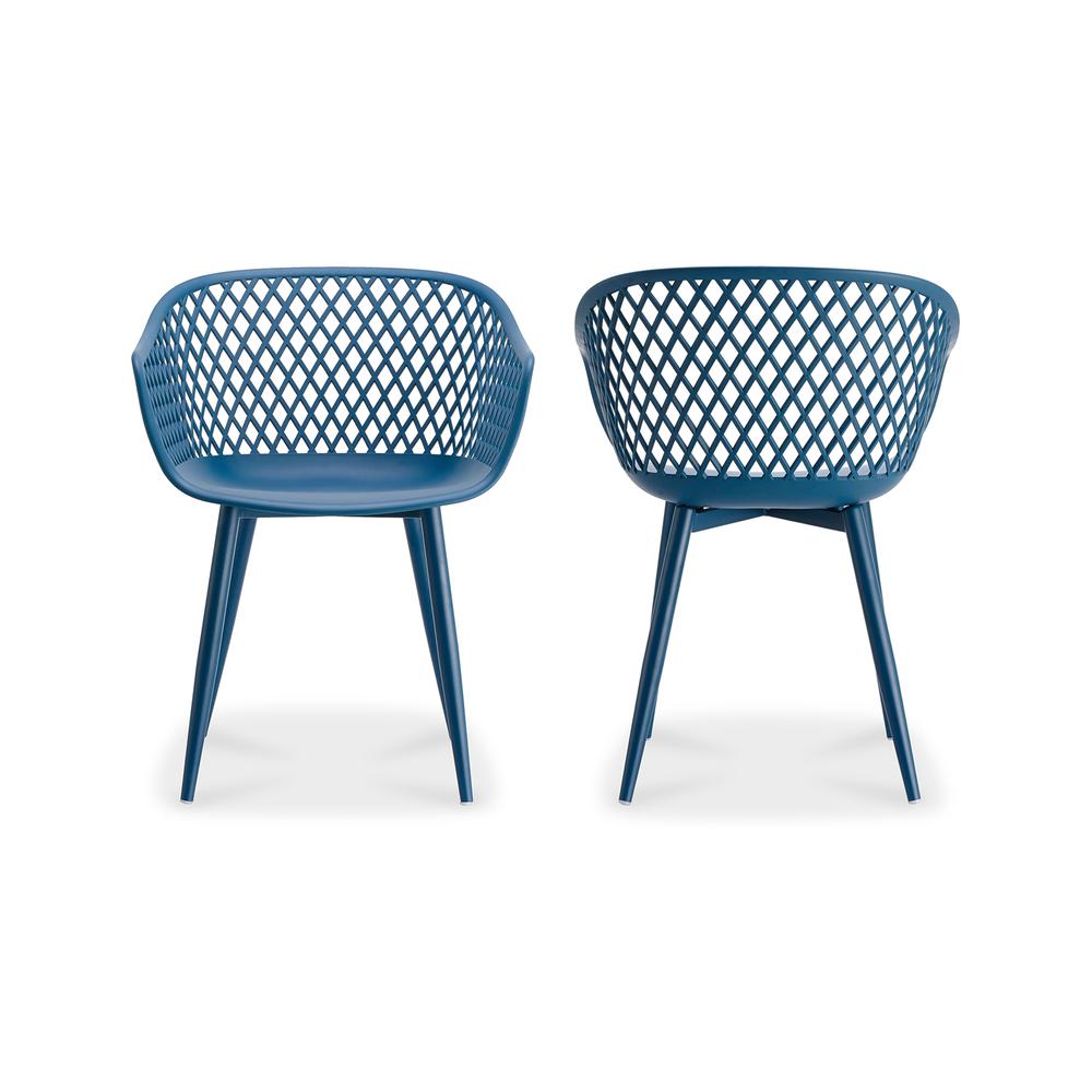 Piazza Outdoor Chair Blue-Set Of Two. Picture 3