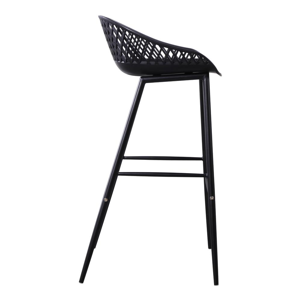 Piazza Outdoor Barstool Black-Set Of Two. Picture 7