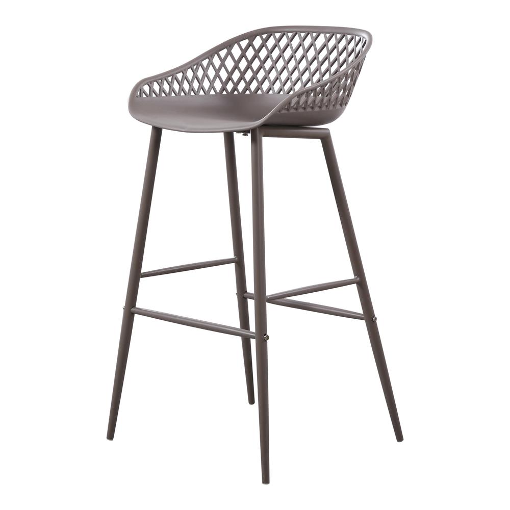 Piazza Outdoor Barstool Grey-Set Of Two. Picture 5