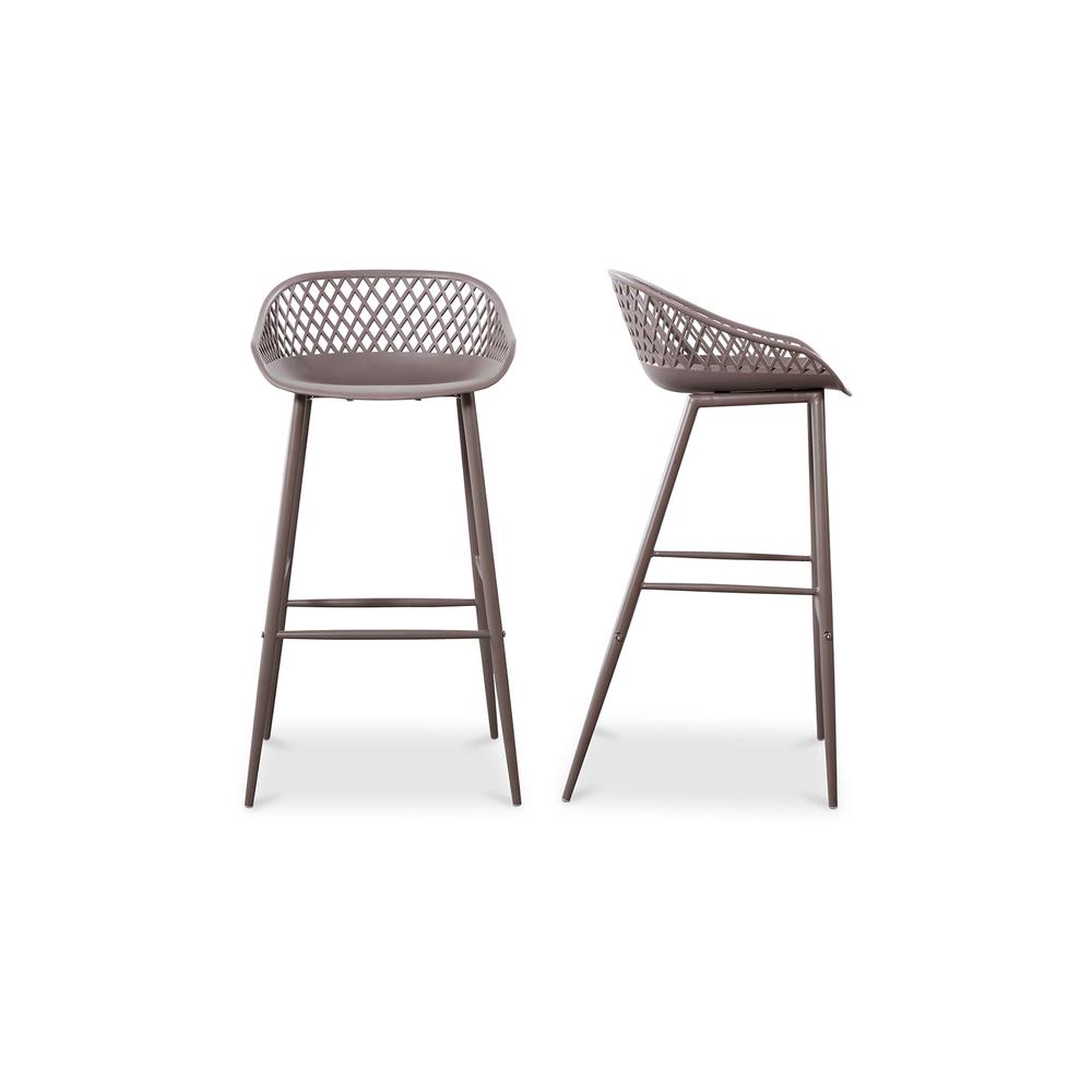 Piazza Outdoor Barstool Grey-Set Of Two. Picture 1