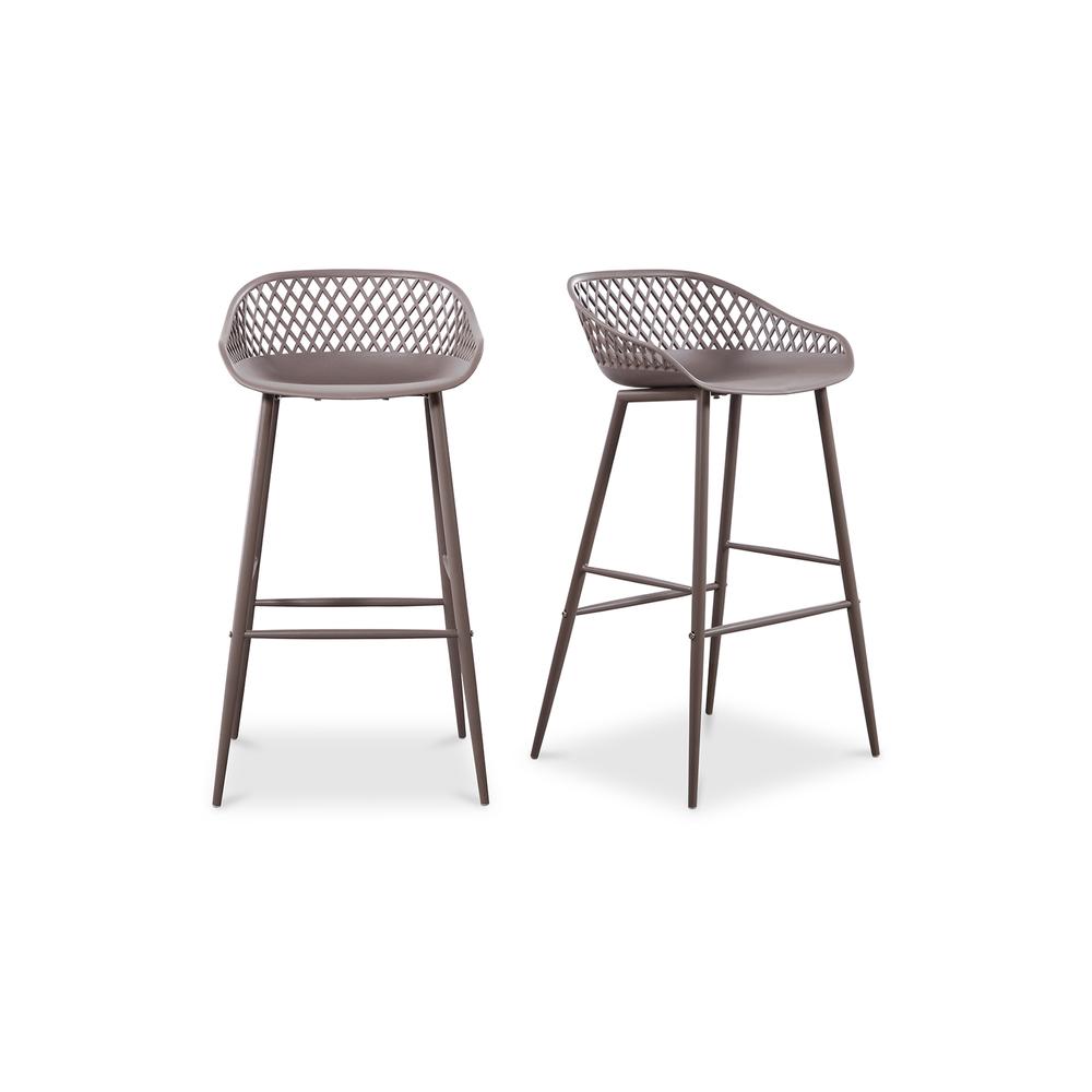 Piazza Outdoor Barstool Grey-Set Of Two. Picture 2