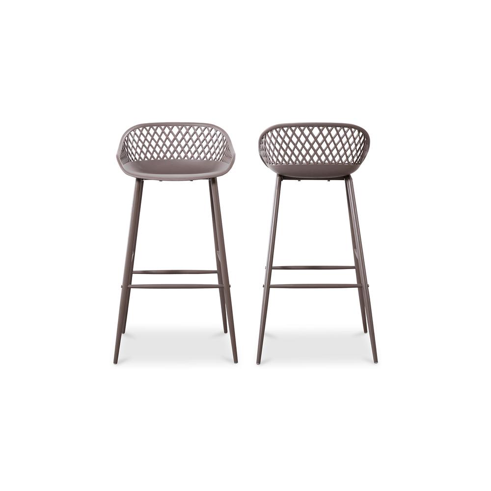 Piazza Outdoor Barstool Grey-Set Of Two. Picture 3