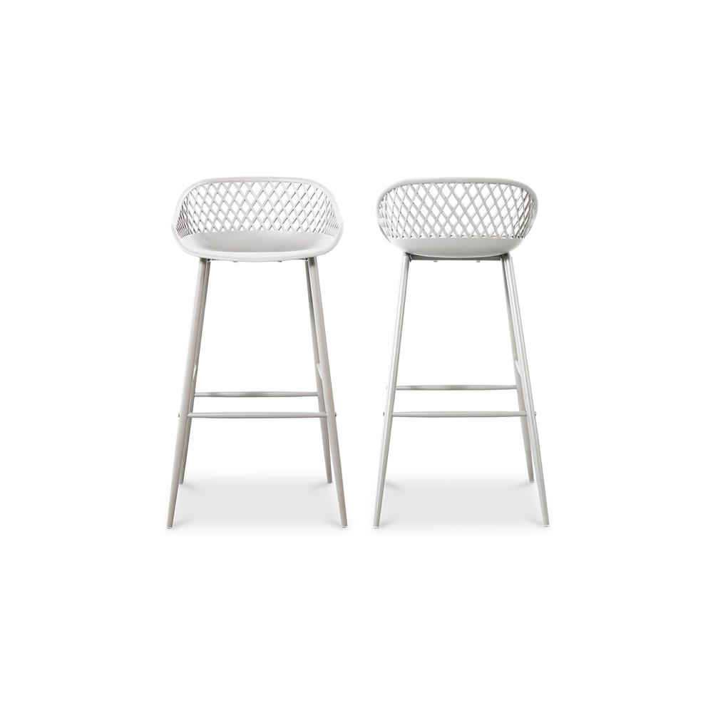 Piazza Outdoor Barstool White-Set Of Two. Picture 3