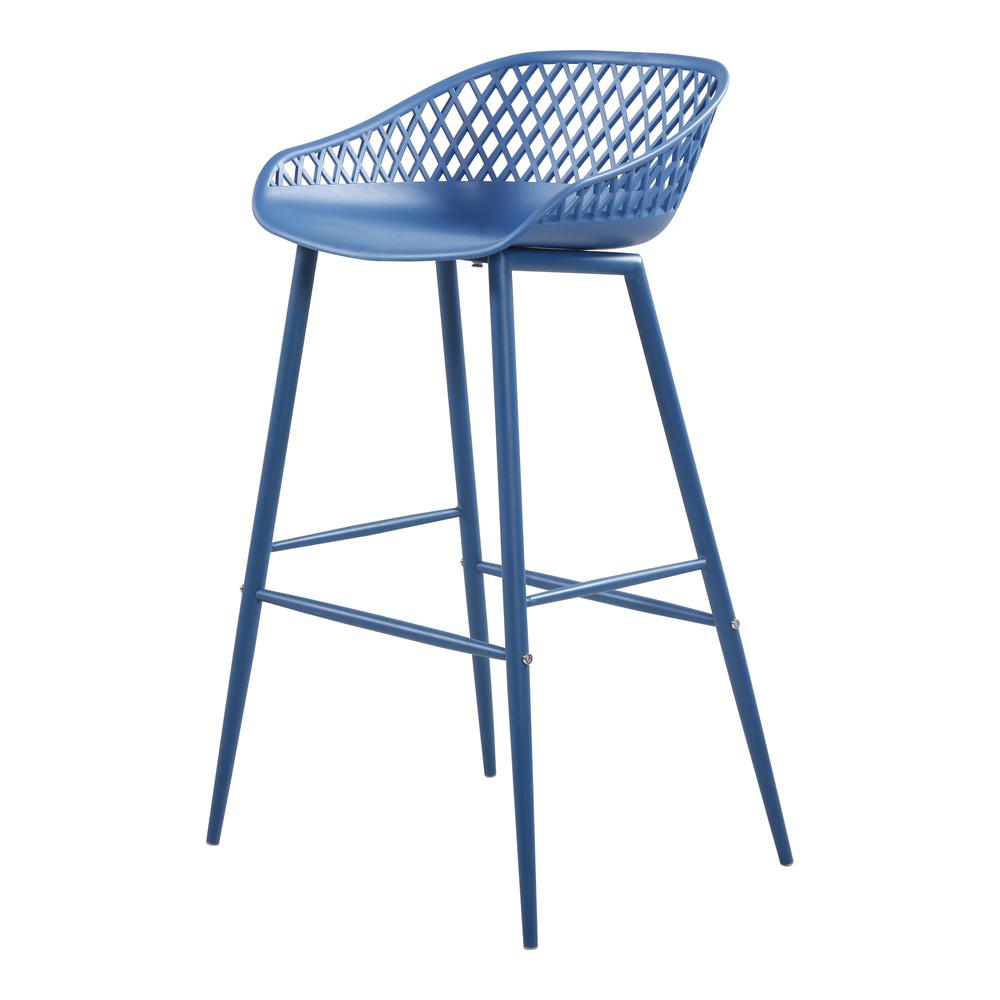 Piazza Outdoor Barstool Blue-Set Of Two. Picture 5