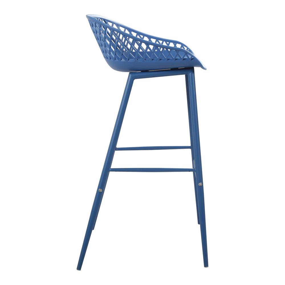 Piazza Outdoor Barstool Blue-Set Of Two. Picture 6