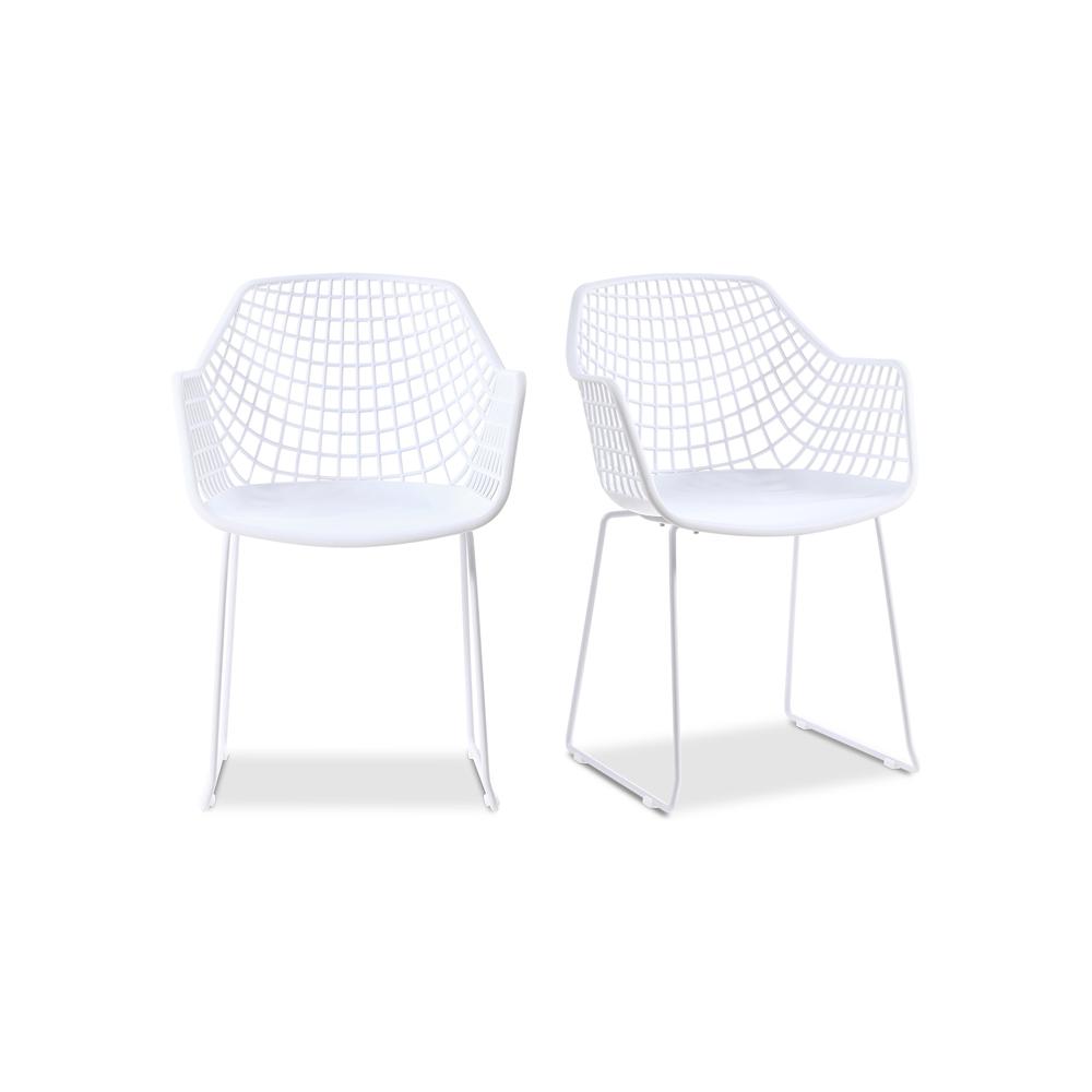 Honolulu Chair White-Set Of Two. Picture 2