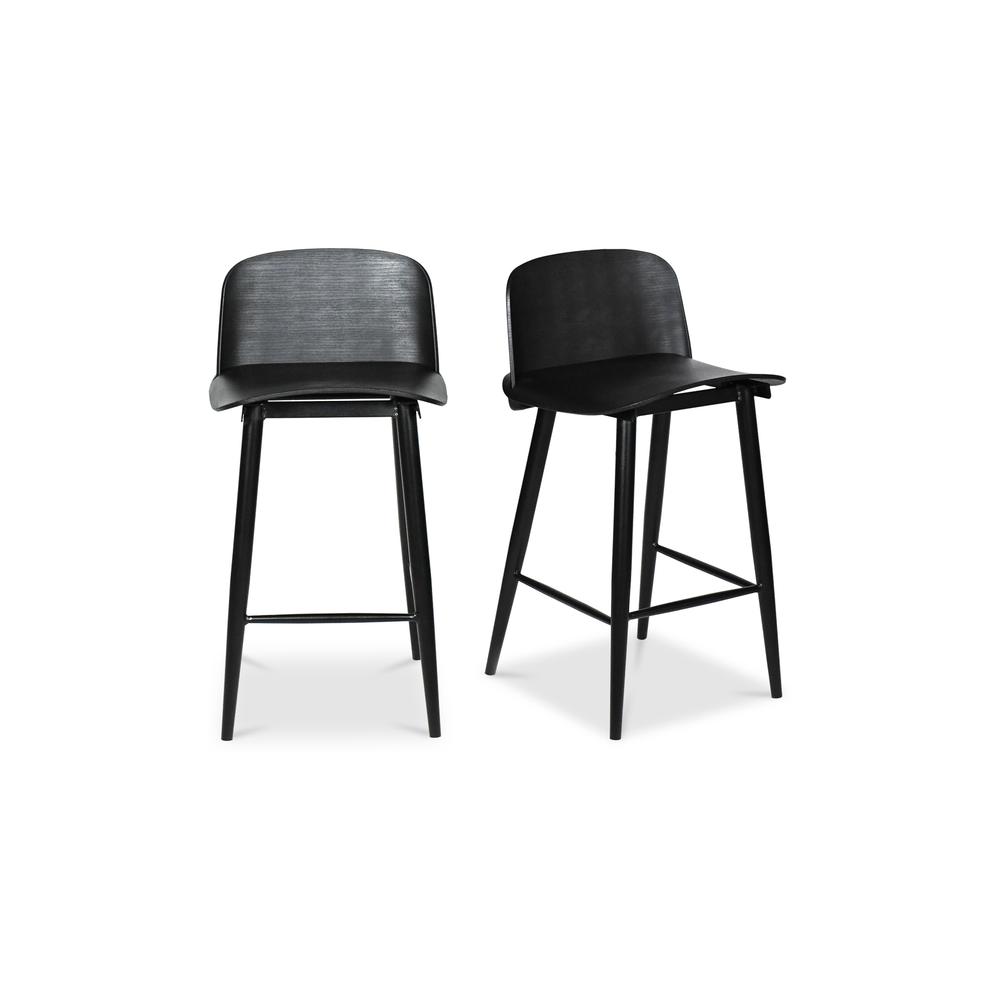 Looey Counter Stool Black-Set Of Two. Picture 1