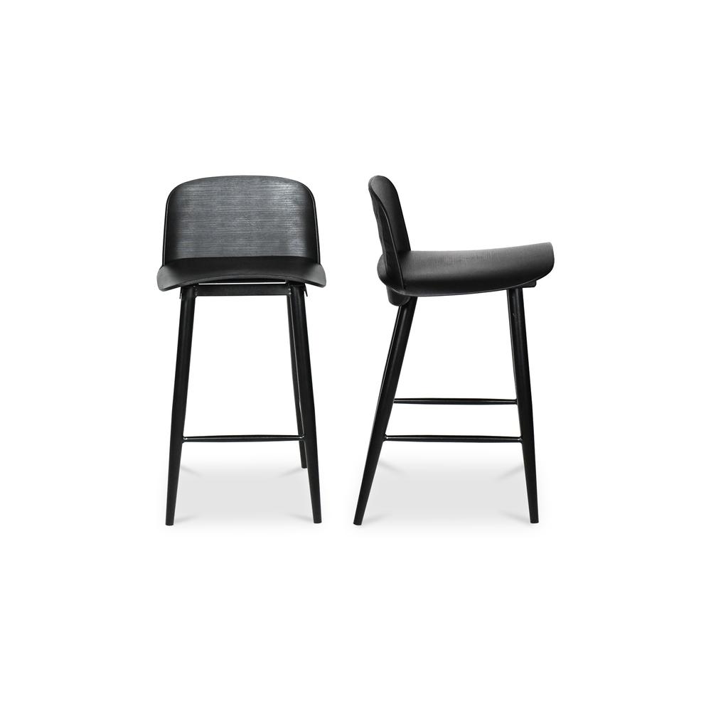 Looey Counter Stool Black-Set Of Two. Picture 2