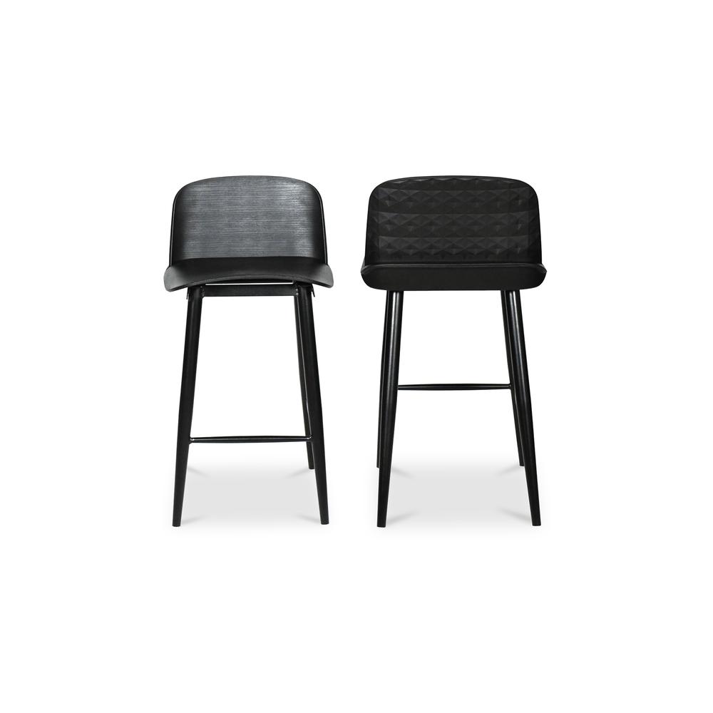 Looey Counter Stool Black-Set Of Two. Picture 3