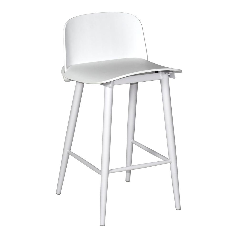 Looey Counter Stool White-Set Of Two. Picture 5