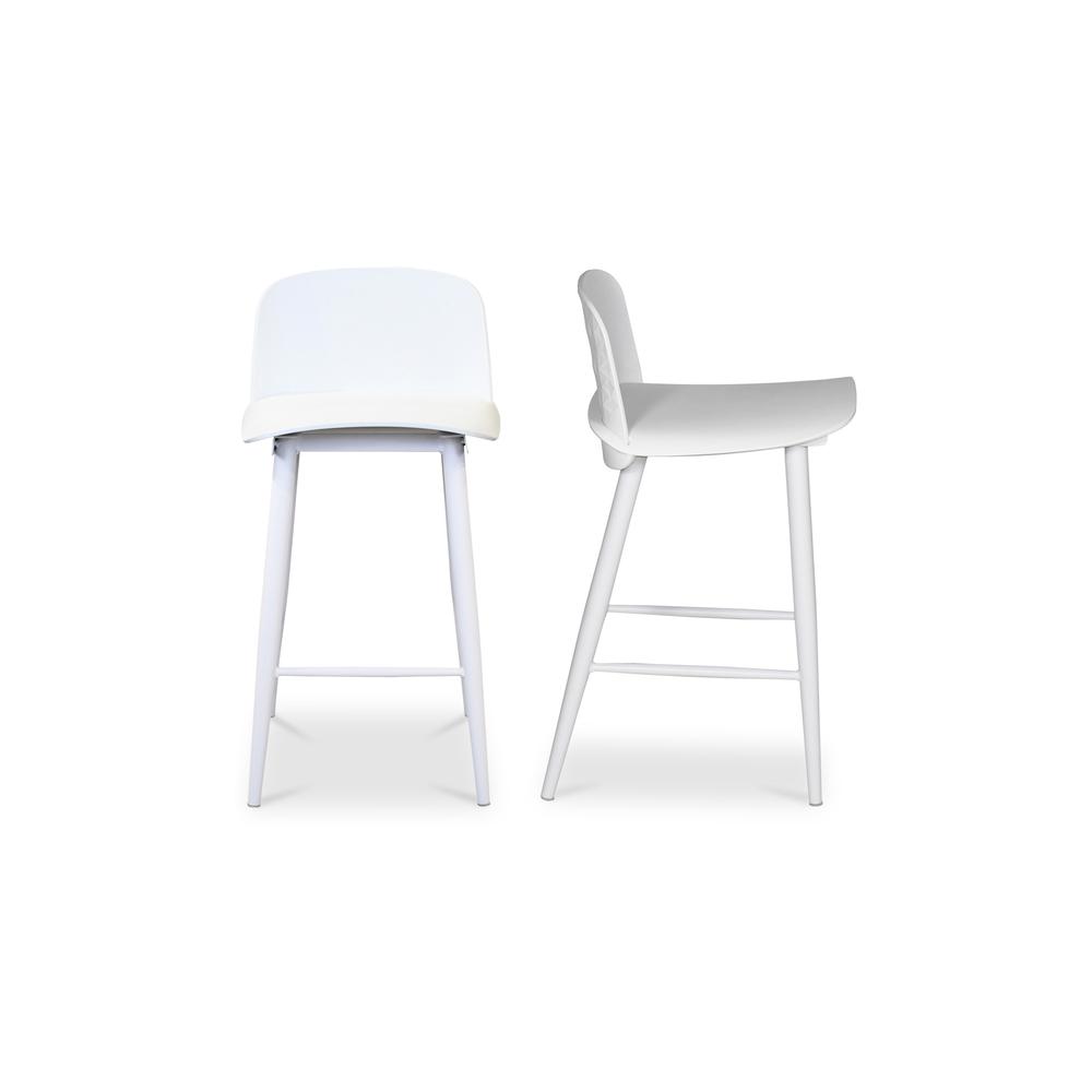 Looey Counter Stool White-Set Of Two. Picture 2