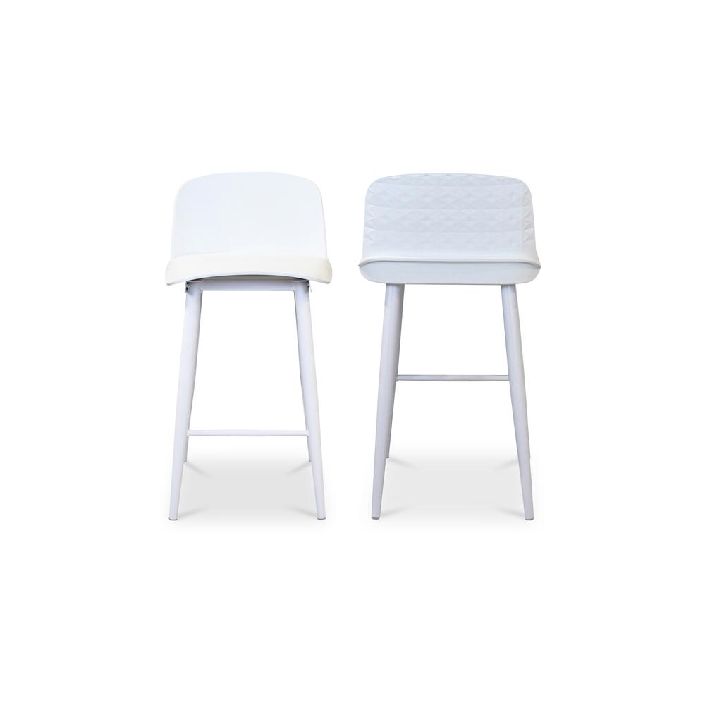 Looey Counter Stool White-Set Of Two. Picture 3