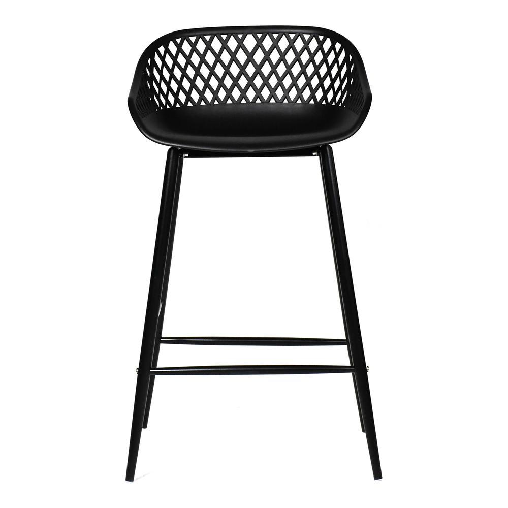 PIAZZA OUTDOOR COUNTER STOOL BLACK. Picture 1