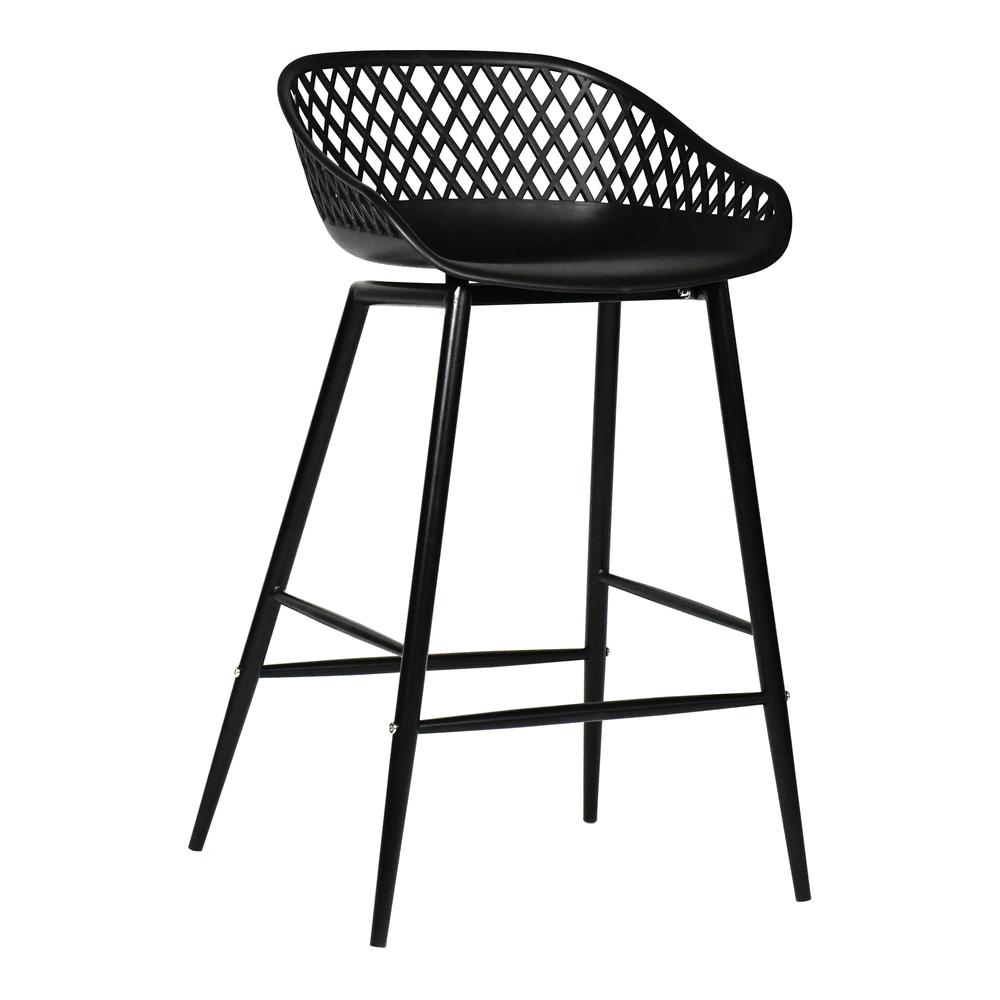 PIAZZA OUTDOOR COUNTER STOOL BLACK. Picture 2