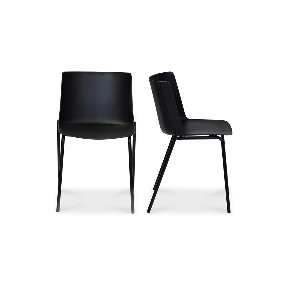 Silla Outdoor Dining Chair Black-Set Of Two. Picture 1