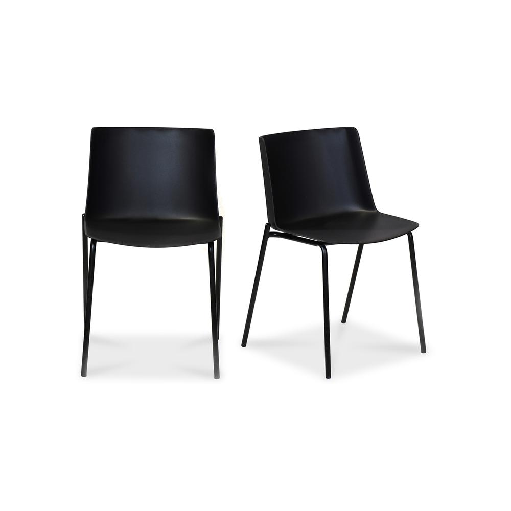 Silla Outdoor Dining Chair Black-Set Of Two. Picture 2