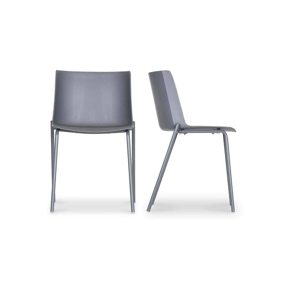 Silla Outdoor Dining Chair Charcoal Grey-Set Of Two. Picture 1