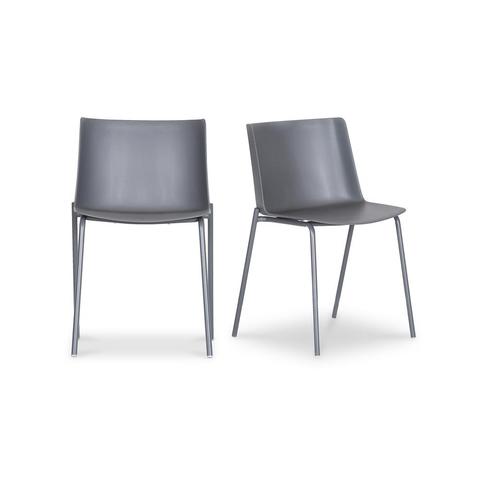 Silla Outdoor Dining Chair Charcoal Grey-Set Of Two. Picture 2