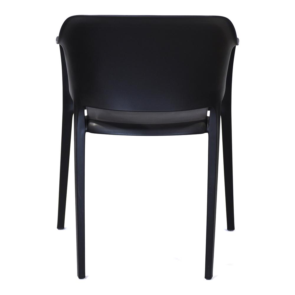 Faro Outdoor Dining Chair Black-Set Of Two. Picture 7