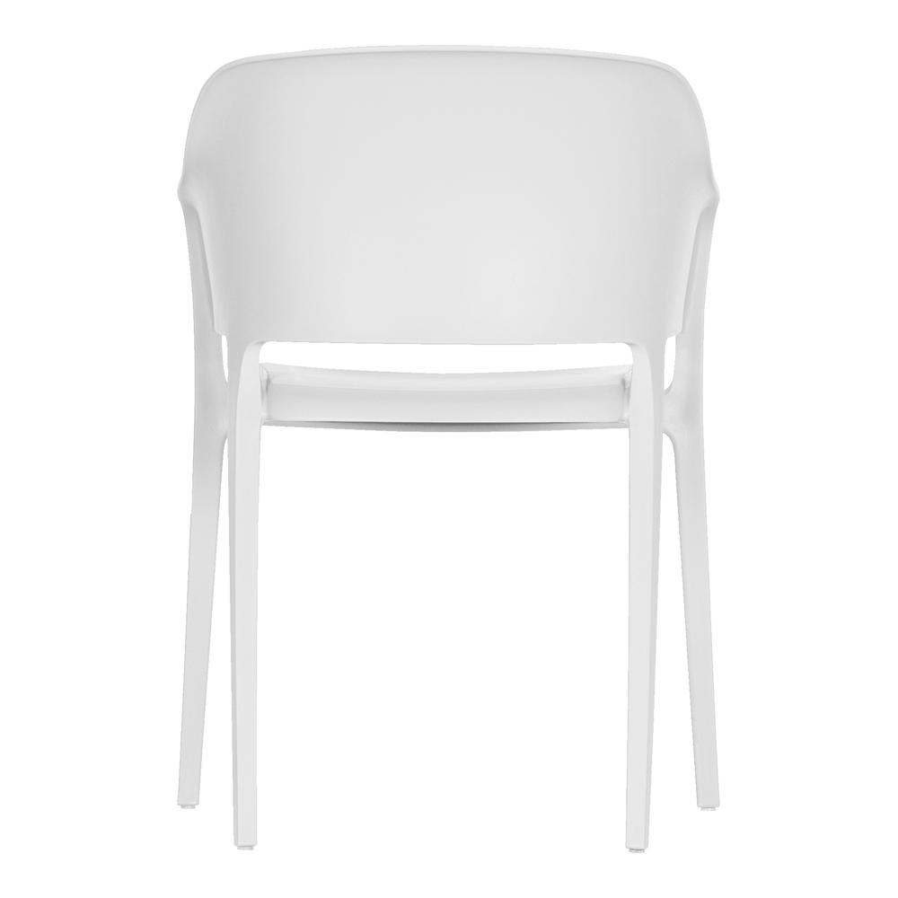 FARO OUTDOOR DINING CHAIR WHITE-SET OF TWO. Picture 5
