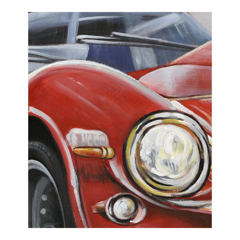 Classic Sportscar Red Wall Decor. Picture 2