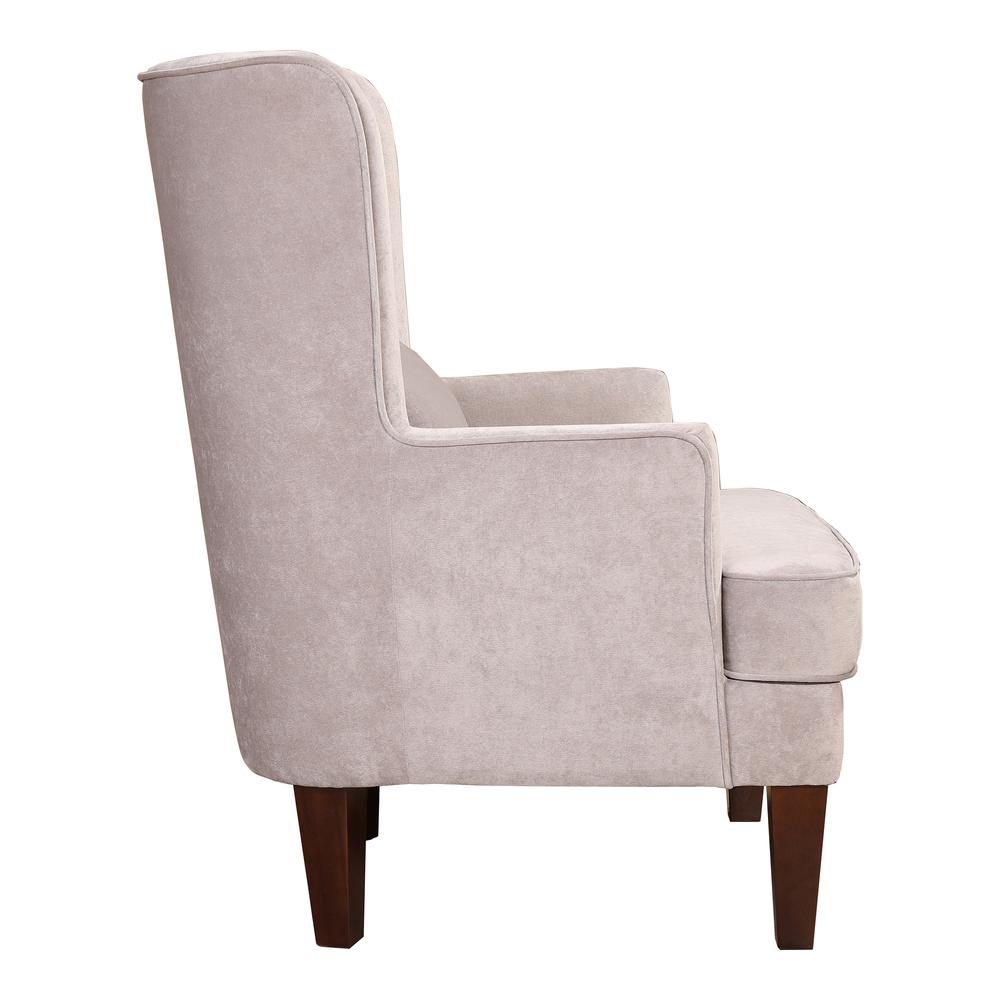 Prince Arm Chair Grey Velvet. Picture 4