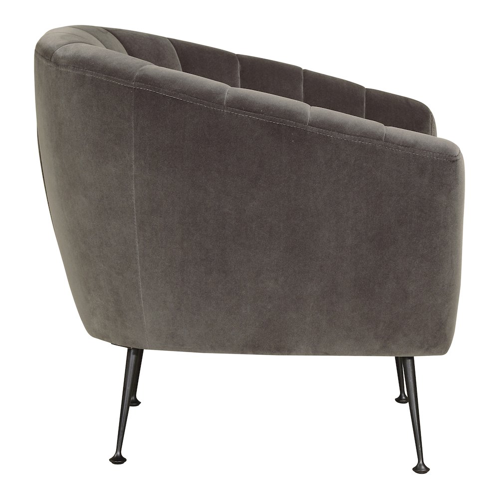 Elegant Velvet Contemporary Chair, Belen Kox. Picture 3