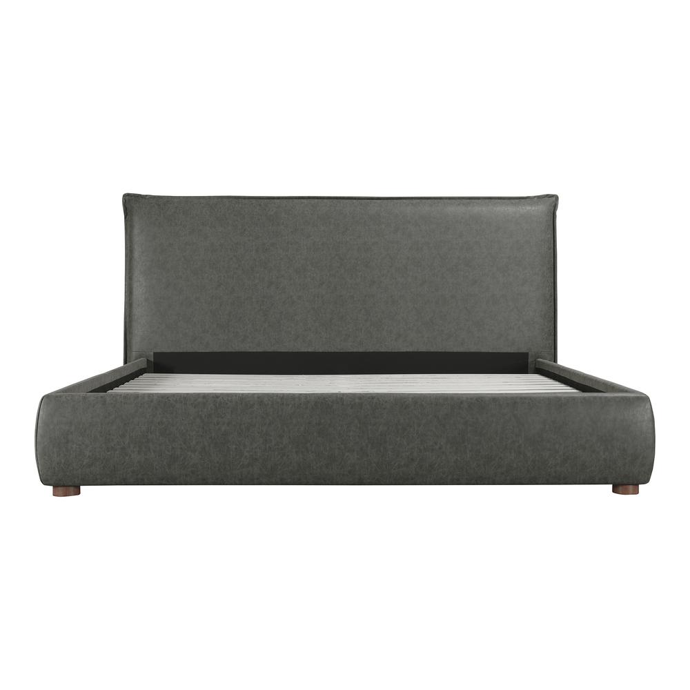 Luzon King Bed Slate Vegan Leather. Picture 2