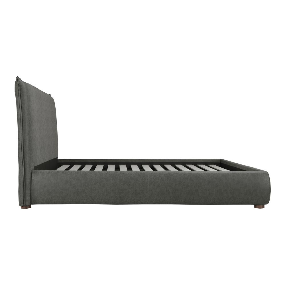 Luzon King Bed Slate Vegan Leather. Picture 5