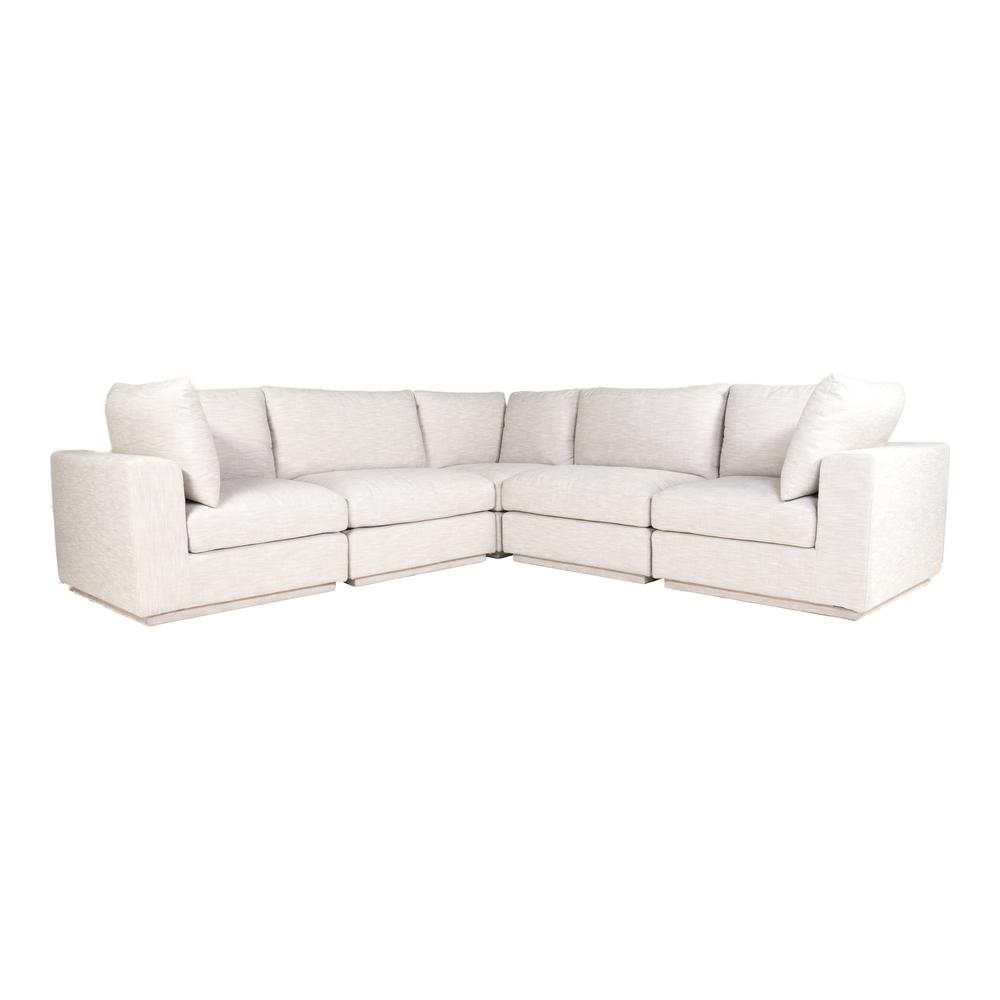 Justin Classic L Modular Sectional Taupe. Picture 1