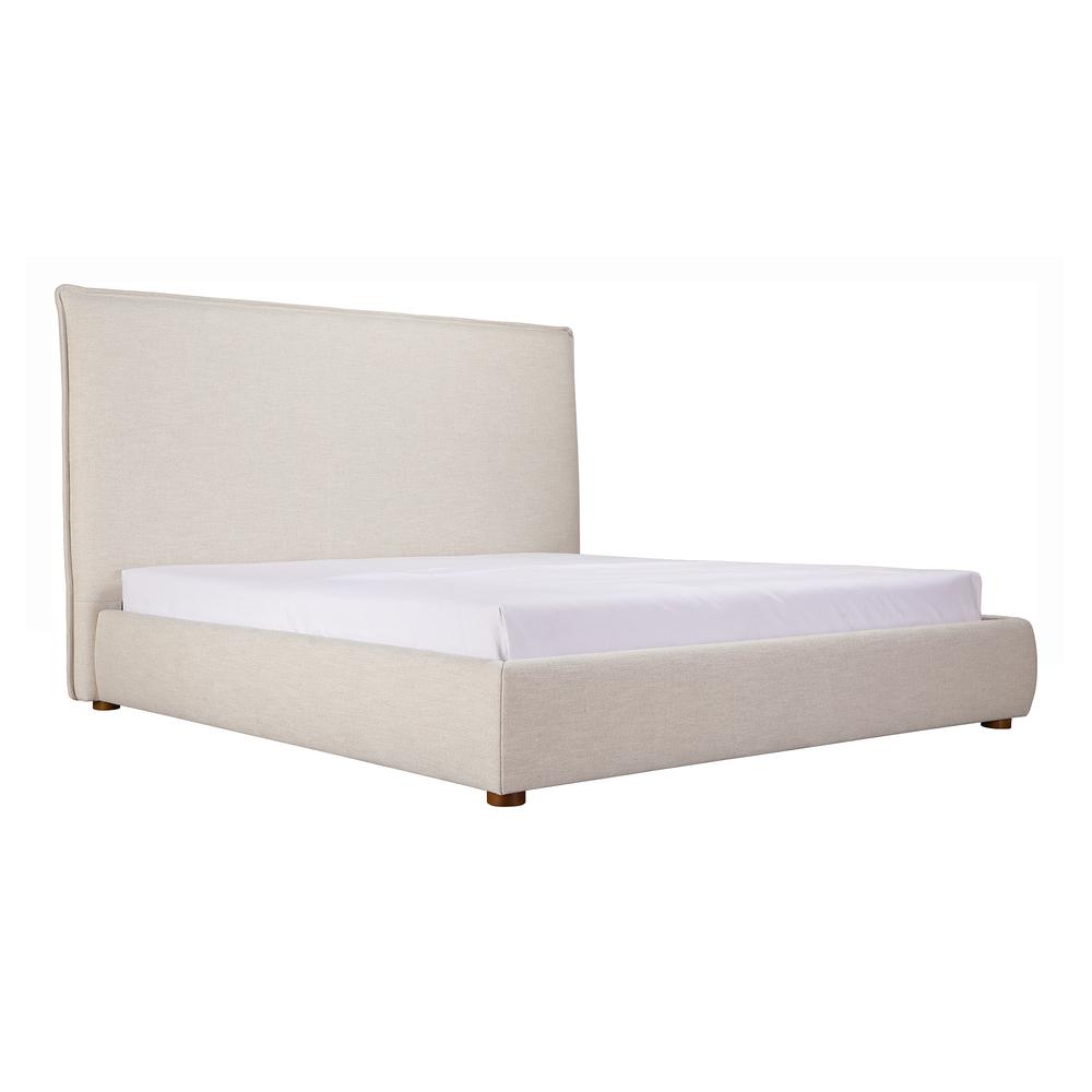 Luzon Queen Bed Tall Headboard Wheat. Picture 6